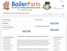 Tablet Screenshot of boilerparts.co.uk